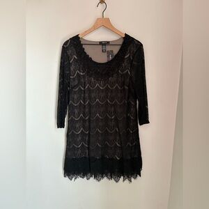 Lacy Whimsigoth Little Black‎ Dress Size Large